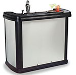 Carlisle 755044 56-in Maximizer Portable Bar, 15-Gal Ice Bin & Storage, Stainless