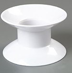 Carlisle 790102 Palette Designer Displayware Plate Stand, 4 in H, Melamine, White