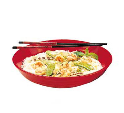 Carlisle 791303 13" Designer Pasta Bowl - Melamine, Black