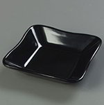 Carlisle 793403 5.5-in Square Deliware Dish Inset w/ Scalloped Edge, Black