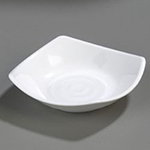 Carlisle 794202 5-1/4-in Small Square Dish, White Melamine