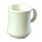 Carlisle 800402 8-oz Diablo Mug, White Polycarbonate / ABS