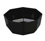 Carlisle 888803 8-lb Octagonal Bowl, Black Glossy Acrylic