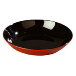 Carlisle 8910406 5-lb Displayware Pasta Bowl, Black & Terra Cotta Melamine