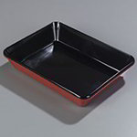 Carlisle 8919406 2.9-qt Displayware Baker, 9 x 12-in, Black-Terra Cotta