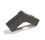 Carlisle 900131 1-in Sneeze Guard Assembly Block w/ 3 Prongs, 30-Degree, Grey