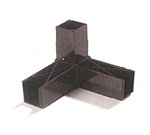 Carlisle 900231 1-in Sneeze Guard Assembly Block w/ 3 Prongs, 90-Degree, Grey