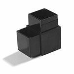 Carlisle 900403 1-in Sneeze Guard Assembly Block w/ 2 Prongs, 90-Degree, Black