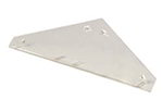 Carlisle 905207 Double End Panel For Double Sided Sneeze Guard, Black & Clear