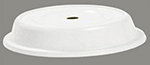 Carlisle 91080202 Plate Cover For 10.5 To 10-3/4-in Plates, Bone Polyglass