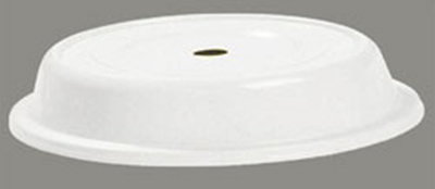Carlisle 91065202 10-1/8" to 10-3/8" Plate Cover - Polyglass, Bone