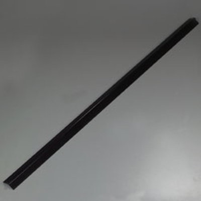 Carlisle 971003 48" Portable Sneeze Guard - Fixed Double-Sided, Acrylic/Aluminum, Black