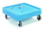 Carlisle C223614 Platform Rack Dolly w/ Drain For Full Size Racks, Blue