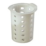 Carlisle C35P02 Silverware Cylinder w/ 5-in Inside H, White