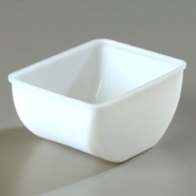 Carlisle CHI402 1-1/2-pt Condiment Insert, Polycarbonate, White