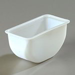 Carlisle CHI602 1-pt Condiment Insert - Polycarbonate, White