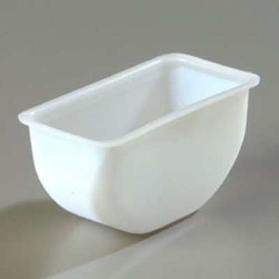 Carlisle CHI602 1-pt Condiment Insert - Polycarbonate, White