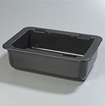 Carlisle CM104203 Solid Full Size Coldpan w/ 6-in Deep, Gel Filled, Black