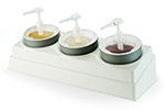 Carlisle CM106902 3-Hole Coldcrock Organizer, White