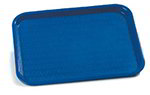 Carlisle CT1014-8114 Rectangular Cafe Tray, 14 x 10 in, Polypropylene, NSF, Blue