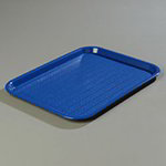 Carlisle CT1216-81-14 Rectangular Cafe Tray, 16 x 12 in, Polypropylene, 6 Per Pack, Blue