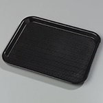 Carlisle CT14188103 Rectangular Cafe Tray, 14 x 18 in, Polypropylene, 6 Per Pack, Black
