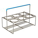 Carlisle CW6C38 Portable Flatware Carrier w/ 6-Compartments, Chrome Plated Wire