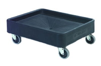 Carlisle DL300R03 Pan Carrier Dolly - 4" Casters, Polyethylene, Black