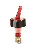 Carlisle EP32000 Metric Liquor Pourer w/ Red Spout & Black Base For 20-ml Shot
