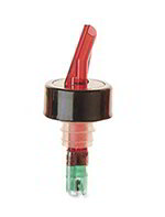 Carlisle EP35000 Metric Liquor Pourer w/ Red Spout & Green Base For 35-ml Shot