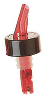 Carlisle EP21400 Portion Pour Liquor Pourer w/ Red Spout & Base Collar, 1-oz Shot