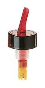 Carlisle EP21700 1.5-oz Portion Pour Liquor Pourer, Red Spout, Black Collar, Yellow Base