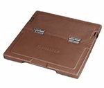 Carlisle IC225LH25 Cateraide Hinged Lid Assembly - Polyethylene, Tan