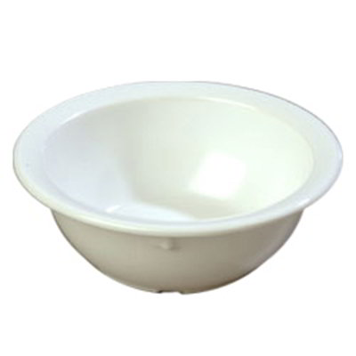 Carlisle KL11902 12-1/2-oz Rimmed Nappie Bowl - Melamine, White