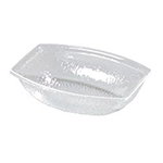 Carlisle OSB17207 5.5-qt Pebbled Bowl w/ Oval Shape, Acrylic, Clear