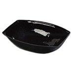 Carlisle OSB17803 15-quart Oval Pebbled Bowl, Acrylic, Black