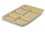 Carlisle P614R25 Rectangular (6)Compartment Tray - Right-Handed, 14-3/8x10
