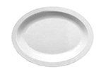 Carlisle PCD41202 Oval Platter, Polycarbonate, 12 x 9-in, White