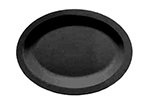 Carlisle PCD41203 Oval Platter, Polycarbonate, 12 x 9-in, Black