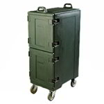 Carlisle PC600N08 Hot & Cold Food Carrier, Holds (16) Combination Pans, Forest Green