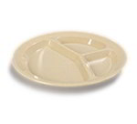 Carlisle PCD21125 3-Compartment Plate, Polycarbonate, NSF, Tan