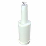 Carlisle PS601N02 Quart Store N Pour Container, Neck, Spout & Cap, White