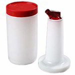 Carlisle PS601N05 Quart Store N Pour Container, Neck, Spout & Cap, Red