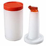 Carlisle PS601N24 Quart Store N Pour Container, Neck, Spout & Cap, Orange