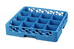 Carlisle RC1614 Full Size 16-Compartment Dishwasher Cup Rack, NSF, Carlisle Blue