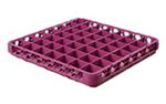 Carlisle RE49C89 49-Compartment Dishwasher Rack Divided Extender, Lavender