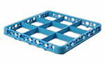 Carlisle RE914 9-Compartment Full Size Dishwasher Rack Divided Extender, Blue