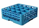 Carlisle RG16-214 Full-Size OptiClean Dishwasher Glass Rack w/ Extender, Carlisle Blue