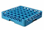 Carlisle RG3614 Dishwasher Glass Rack w/ 36-Compartments, Full-Size, Carlisle Blue