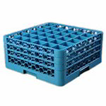 Carlisle RG36314 36-Compartment Glass Rack, 7-9/10-in Height, 3-Extender, Blue